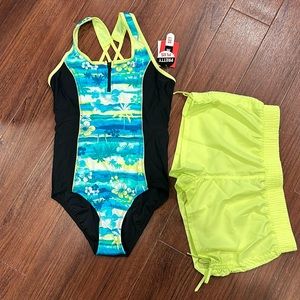 Zeroxposur size 16.5 2 piece swimwear